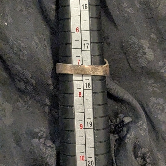 Rare Vintage Solid Sterling Silver Statement Ring 925 Size 7 - Picture 7 of 7